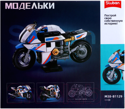 Конструктор инерционный Sluban Модельки. Спортбайк / M38-B1129