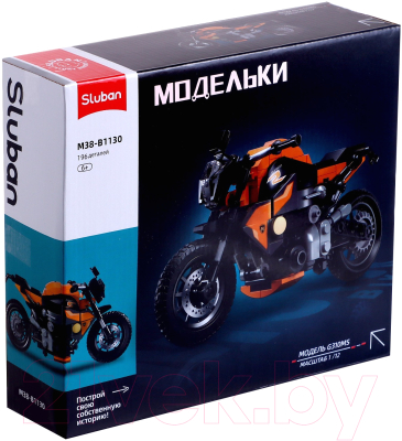 Конструктор инерционный Sluban Модельки. Спортбайк / M38-B1130 - фото