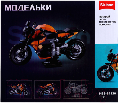 Конструктор инерционный Sluban Модельки. Спортбайк / M38-B1130