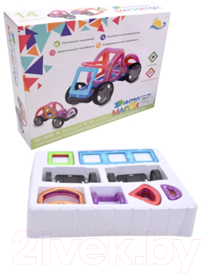 Конструктор магнитный Наша игрушка 689B