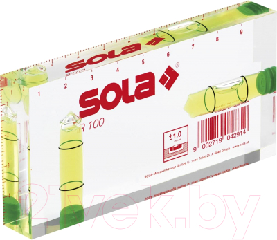 Уровень строительный Sola R100 - фото