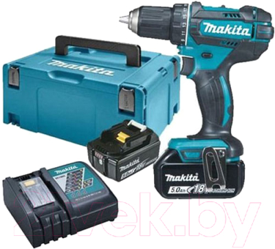 Профессиональная дрель-шуруповерт Makita DDF482RTJ - фото