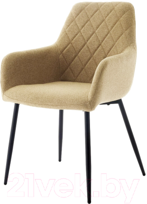 Стул M-City Novara / 624M05389 (Barrel-09 бежевый/черный) - фото