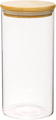 Емкость для хранения Handy Home С бамбуковой крышкой 100x100x200 / Muj-09 - фото