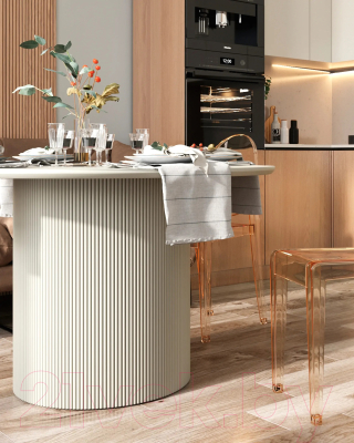 Обеденный стол Stool Group Ballet 120x75 (серый)