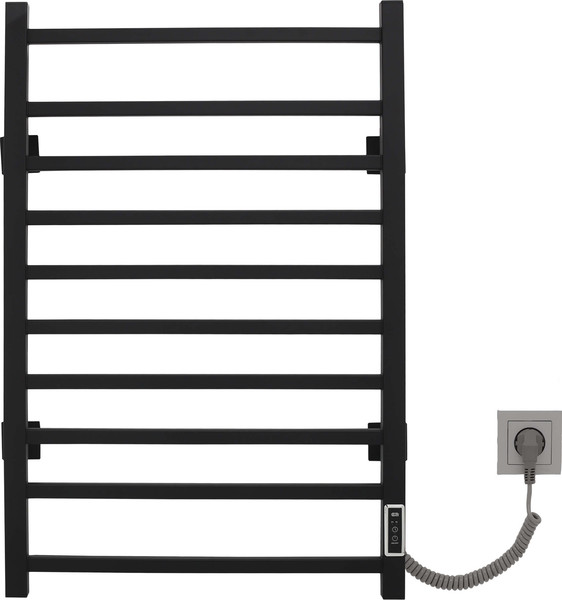 Полотенцесушитель электрический Gloss & Reiter Pro-gress тип.Э2 Л.50x80.P10 Муар Black (П) Таймер - фото