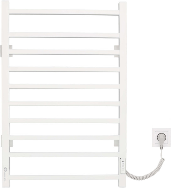 Полотенцесушитель электрический Gloss & Reiter Pro-gress тип.Э2 Л.50x80.P10 Муар White (П) Таймер - фото