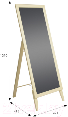 Зеркало Мебелик BeautyStyle 29 (слоновая кость)