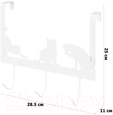 Вешалка для одежды El Casa Кошки / 240164