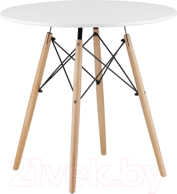 Обеденный стол Stool Group Eames DSW D80 (белый) - фото