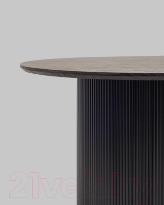 Обеденный стол Stool Group Ballet 200x100x75 (темное дерево/черный)