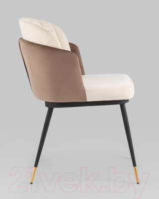 Стул Stool Group Пенелопа (велюр бежевый/коричневый)