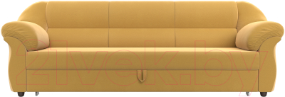 Диван Лига Диванов Карнелла / 105877 (микровельвет желтый)
