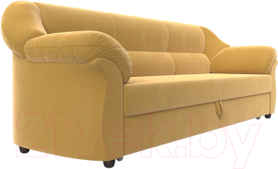 Диван Лига Диванов Карнелла / 105877 (микровельвет желтый)
