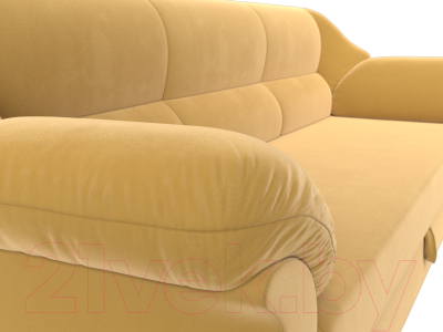 Диван Лига Диванов Карнелла / 105877 (микровельвет желтый)
