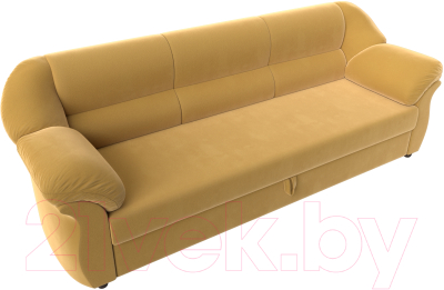Диван Лига Диванов Карнелла / 105877 (микровельвет желтый)