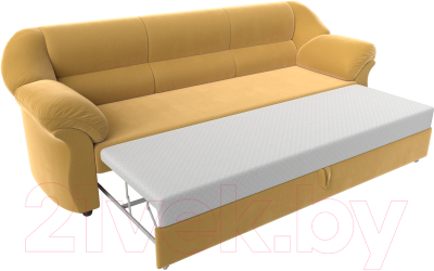Диван Лига Диванов Карнелла / 105877 (микровельвет желтый)
