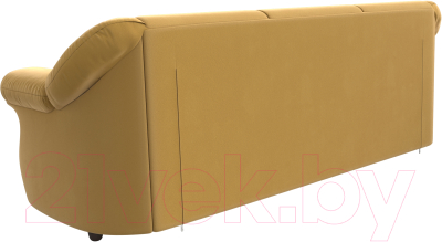 Диван Лига Диванов Карнелла / 105877 (микровельвет желтый)