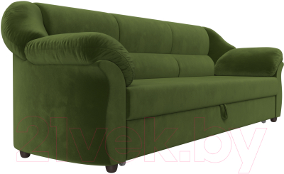 Диван Лига Диванов Карнелла / 105878 (микровельвет зеленый)