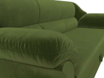 Диван Лига Диванов Карнелла / 105878 (микровельвет зеленый)