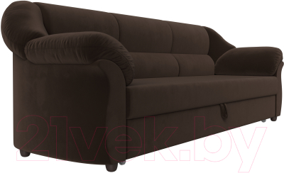 Диван Лига Диванов Карнелла / 105880 (микровельвет коричневый)