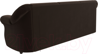Диван Лига Диванов Карнелла / 105880 (микровельвет коричневый)