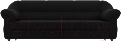 Диван Лига Диванов Карнелла / 105883 (микровельвет черный)