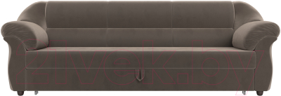 Диван Лига Диванов Карнелла / 109521 (велюр коричневый)
