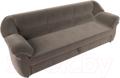 Диван Лига Диванов Карнелла / 109521 (велюр коричневый)