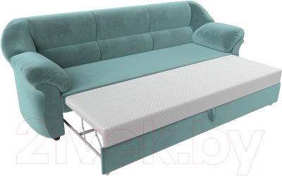 Диван Лига Диванов Карнелла / 109522 (велюр бирюзовый)