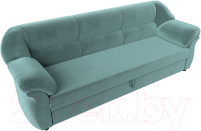 Диван Лига Диванов Карнелла / 109522 (велюр бирюзовый)