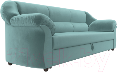Диван Лига Диванов Карнелла / 109522 (велюр бирюзовый)
