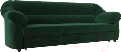 Диван Лига Диванов Карнелла / 109523 (велюр зеленый) - фото