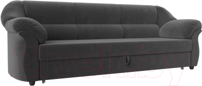 Диван Лига Диванов Карнелла / 109525 (велюр серый) - фото
