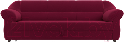 Диван Лига Диванов Карнелла / 109532 (микровельвет бордовый)