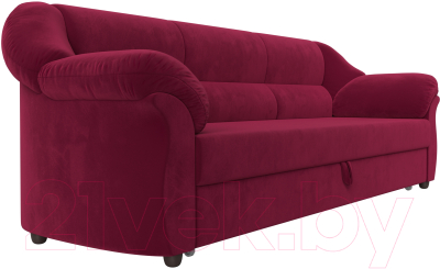 Диван Лига Диванов Карнелла / 109532 (микровельвет бордовый)
