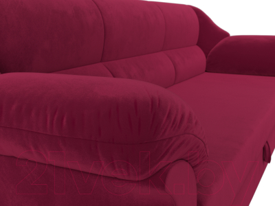 Диван Лига Диванов Карнелла / 109532 (микровельвет бордовый)