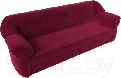 Диван Лига Диванов Карнелла / 109532 (микровельвет бордовый)