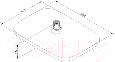 Лейка верхнего душа Damixa Gala 953050000