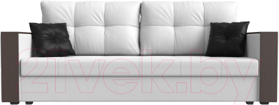 Диван Лига Диванов Валенсия Лайт / 117233 (экокожа белый)