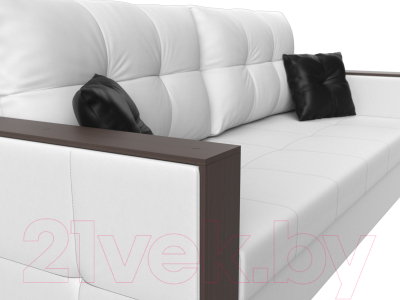 Диван Лига Диванов Валенсия Лайт / 117233 (экокожа белый)