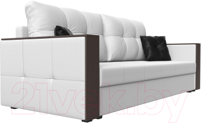 Диван Лига Диванов Валенсия Лайт / 117233 (экокожа белый)