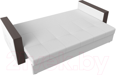 Диван Лига Диванов Валенсия Лайт / 117233 (экокожа белый)