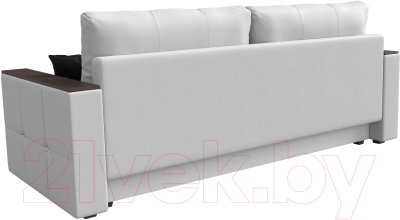 Диван Лига Диванов Валенсия Лайт / 117233 (экокожа белый)
