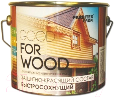 Защитно-декоративный состав Farbitex Profi Wood Быстросохнущий - фото