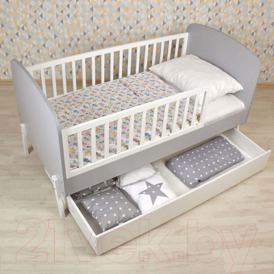 Детская кроватка Polini Kids Mirum 2010 c ящиком / 0003150-151