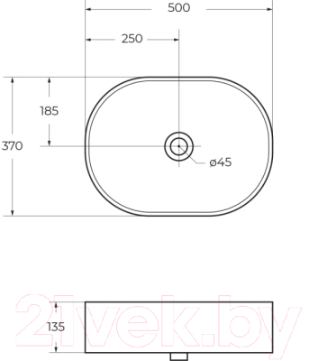 Умывальник BelBagno BB1483