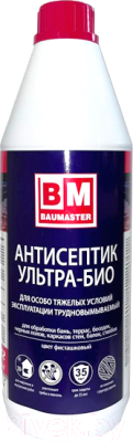 Антисептик для древесины BauMaster Ультра-био для особо тяжелых условий эксплуатации - фото