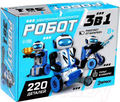 Конструктор управляемый Эврики Робот 3 в 1 BC0102 / 9498391 - фото