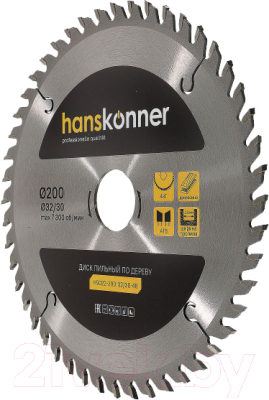 Пильный диск Hanskonner H9022-200-32/30-48